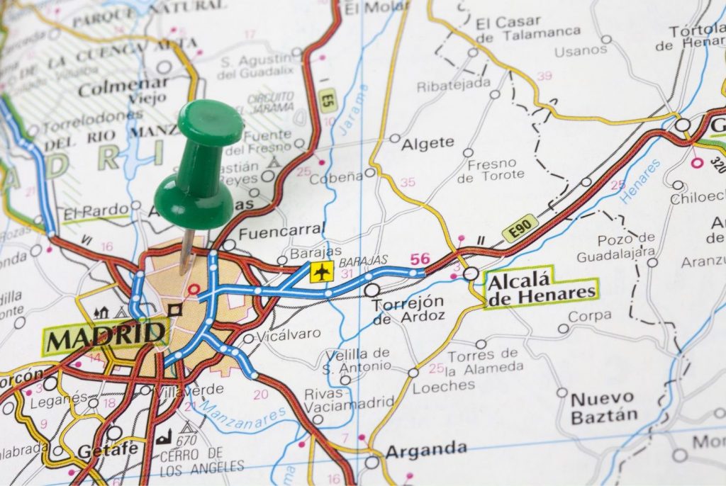 Ubicación en mapa de Madrid de Airö Grupo Funerario